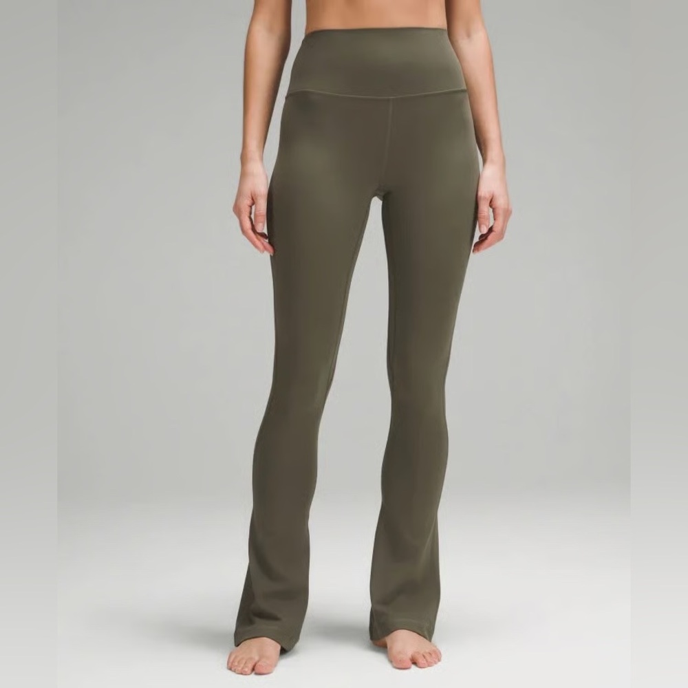 NWT Lululemon Align High-Rise Mini‎ Flare Pant 32" Army Green Size 12